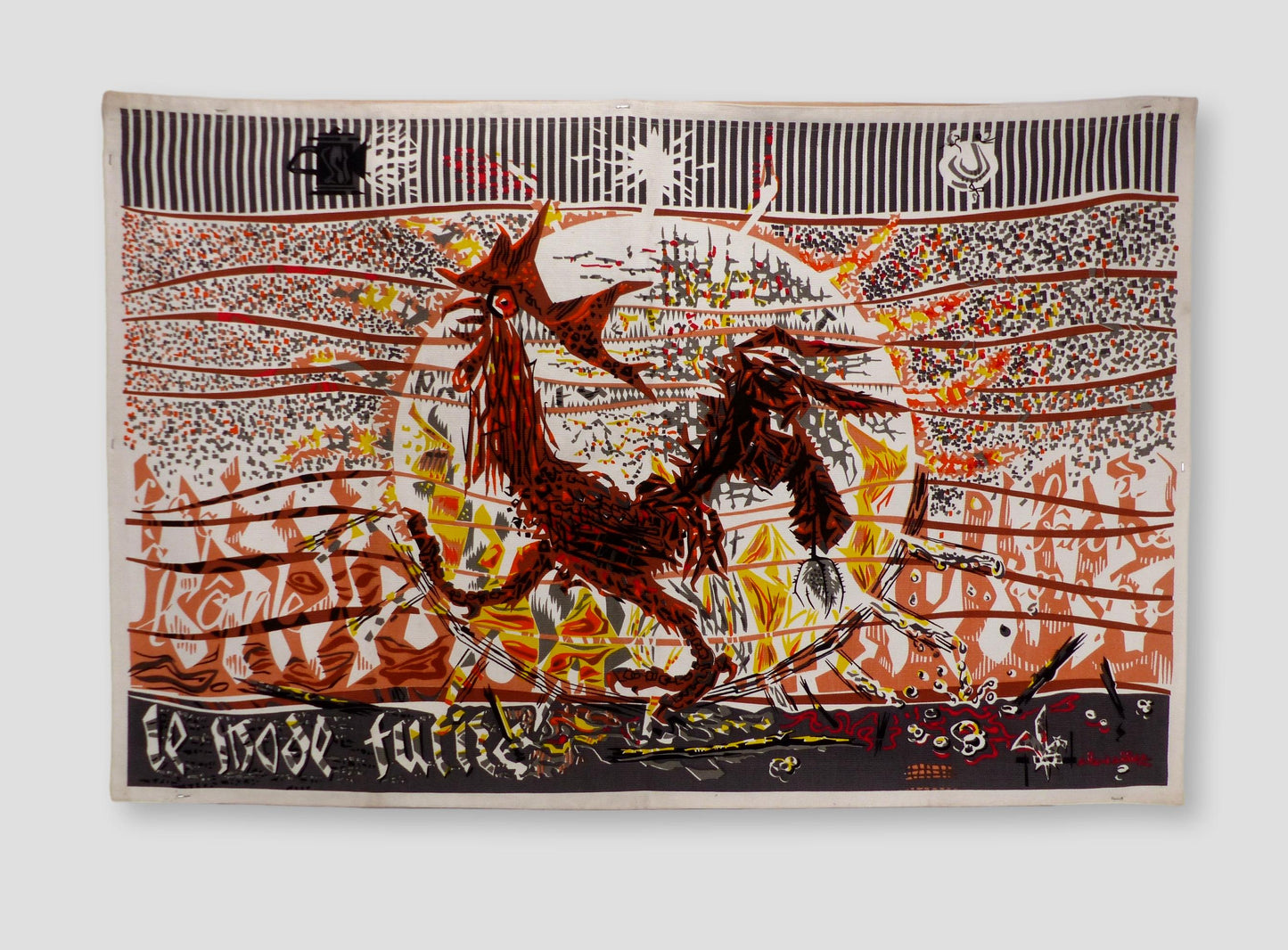 Tapisserie au Coq Delevallez 1967