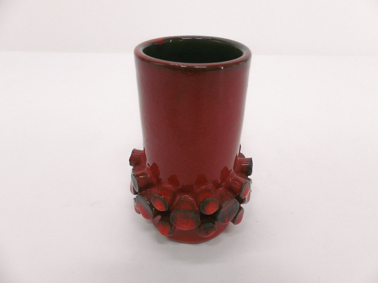 Vase Ceralux rouge Hans Welling - Ceramano 1960