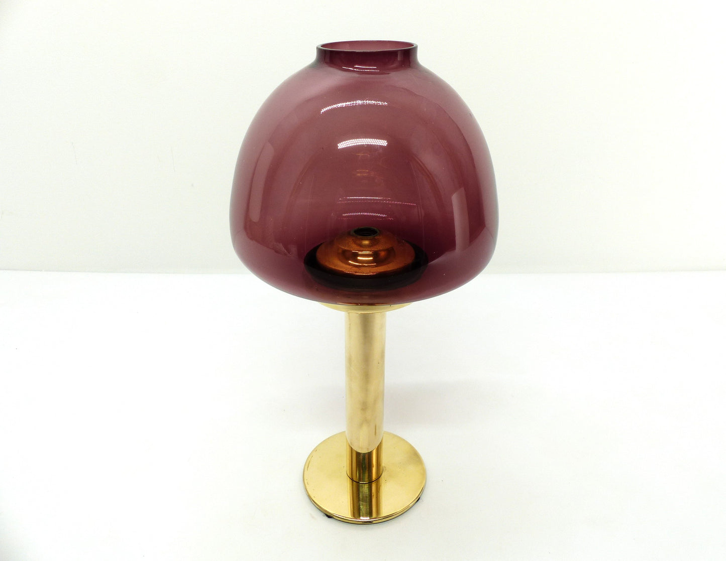 Bougeoir scandinave Hans-Agne Jakobsson Claudia violet L102/32 1960