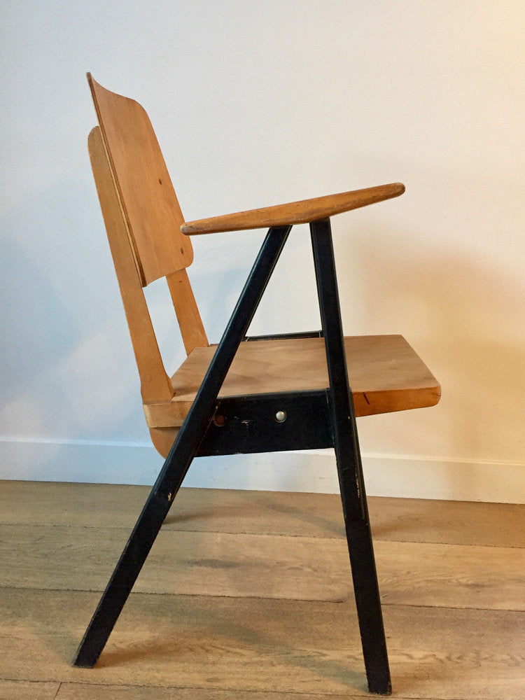 LOT DE 6 FAUTEUILS MODERNISTES 1950