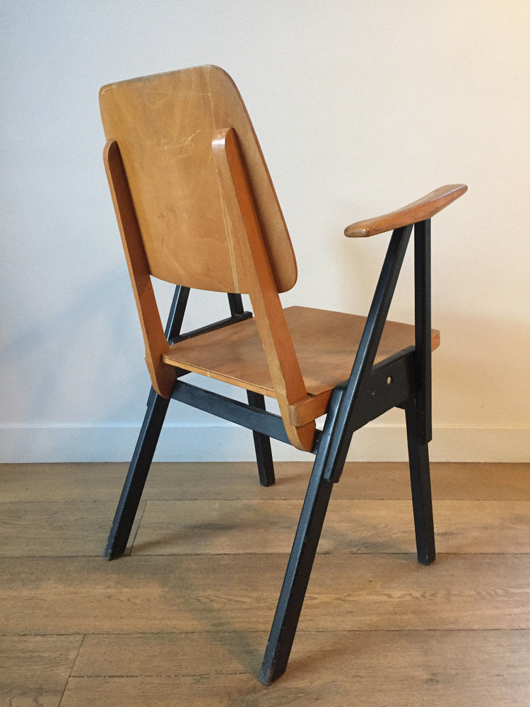 LOT DE 6 FAUTEUILS MODERNISTES 1950