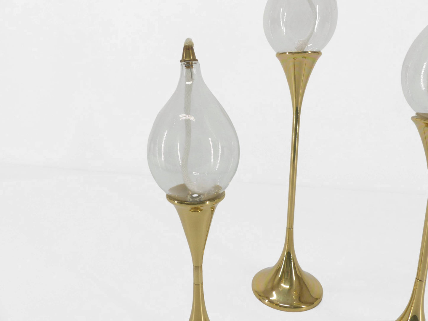 3 LAMPES À HUILE EN LAITON FREDDIE ANDERSEN 1970