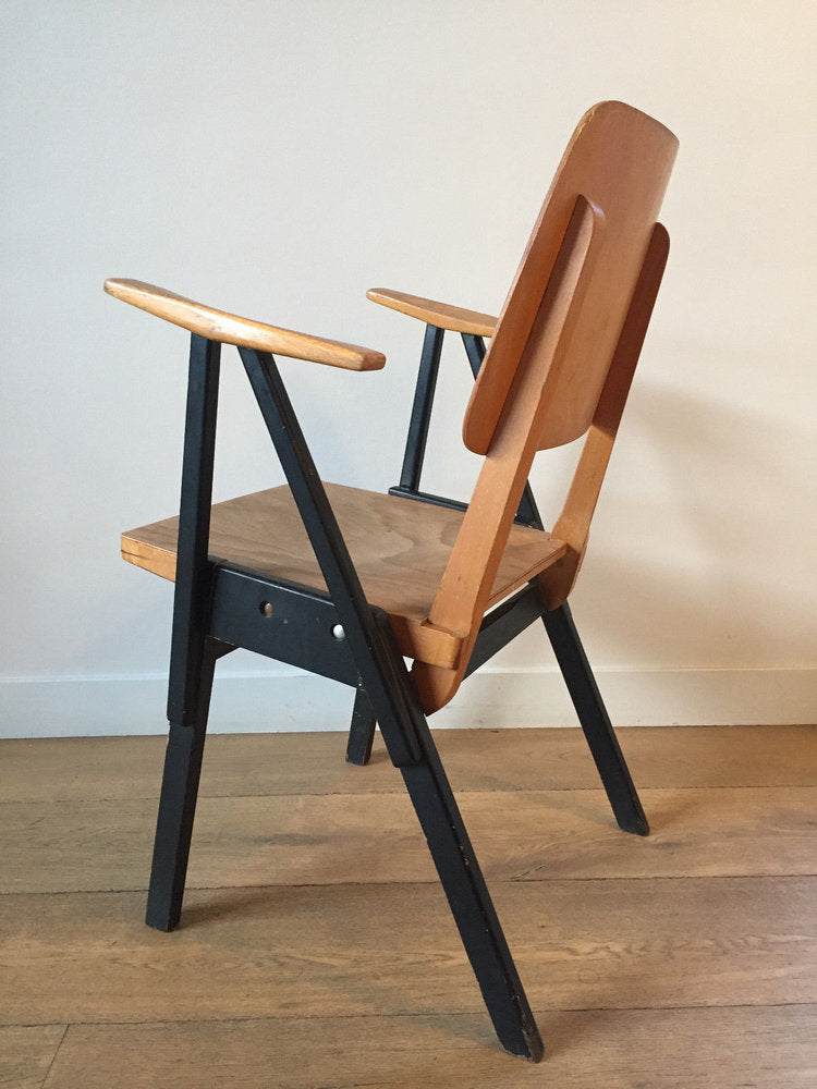 LOT DE 6 FAUTEUILS MODERNISTES 1950