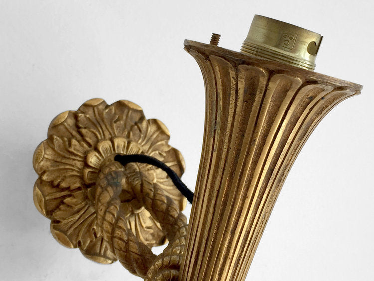 Applique torchère en bronze 1960