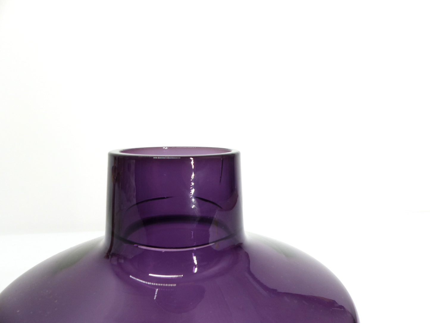 Lampe scandinave Hans-Agne Jakobsson laiton et verre violet B 102