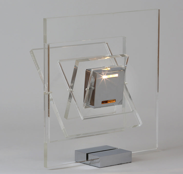 RARE LAMPE SATELLITE CARRÉ YONEL LEBOVICI