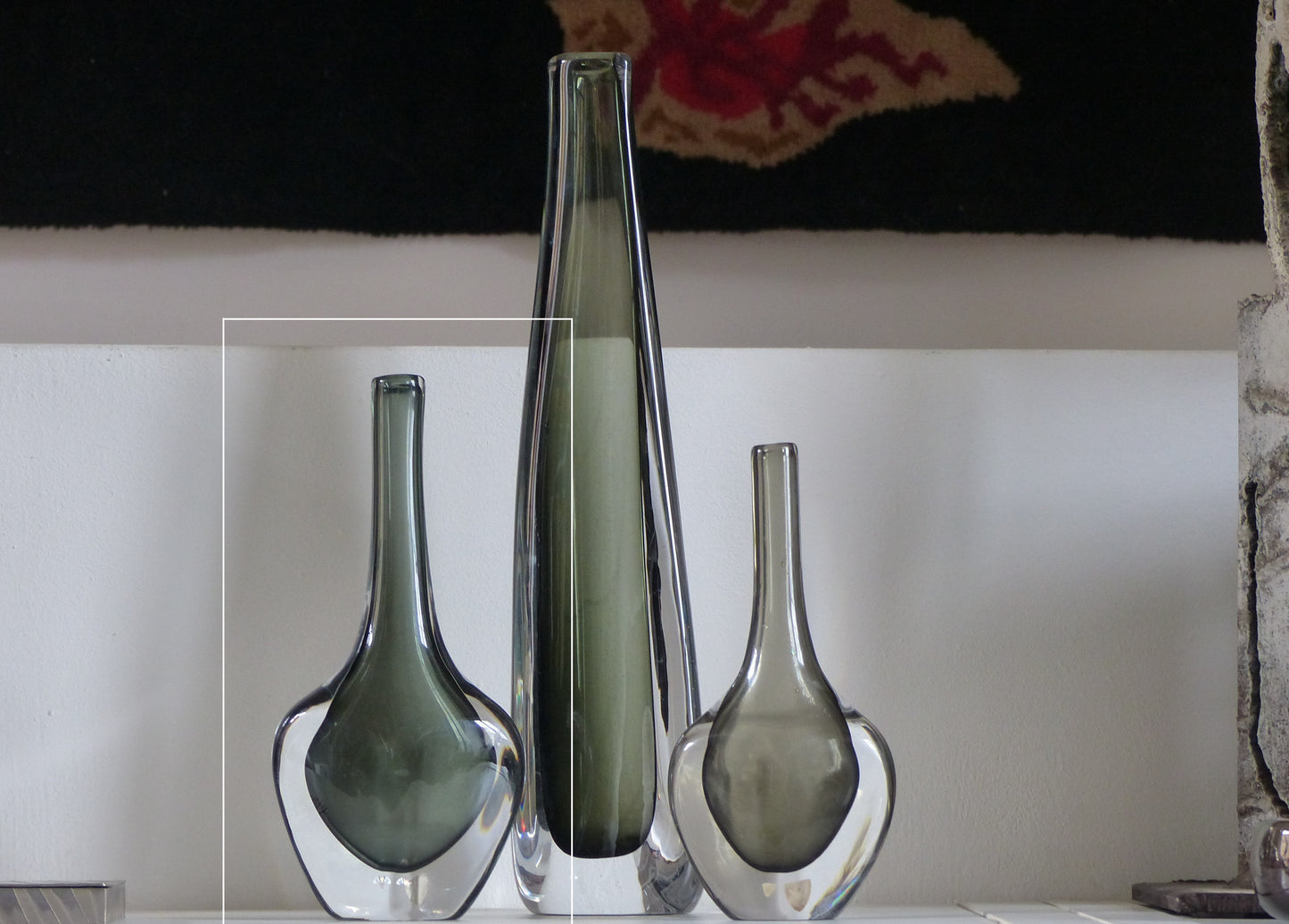 VASE SOMMERSO SCANDINAVE NILS LANDBERG POUR ORREFORS