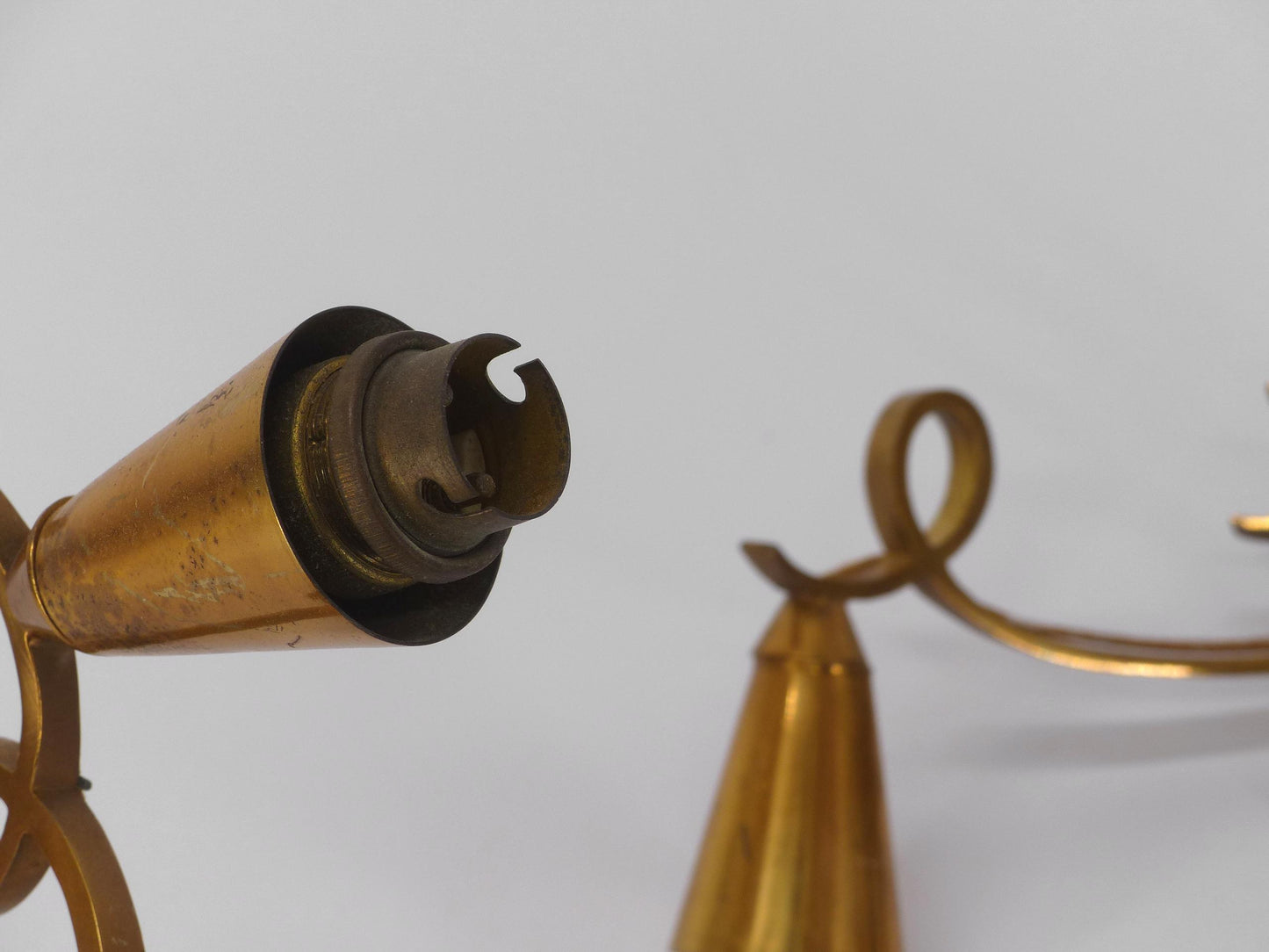 PAIR OF GILT BRONZE SCONCES 1950