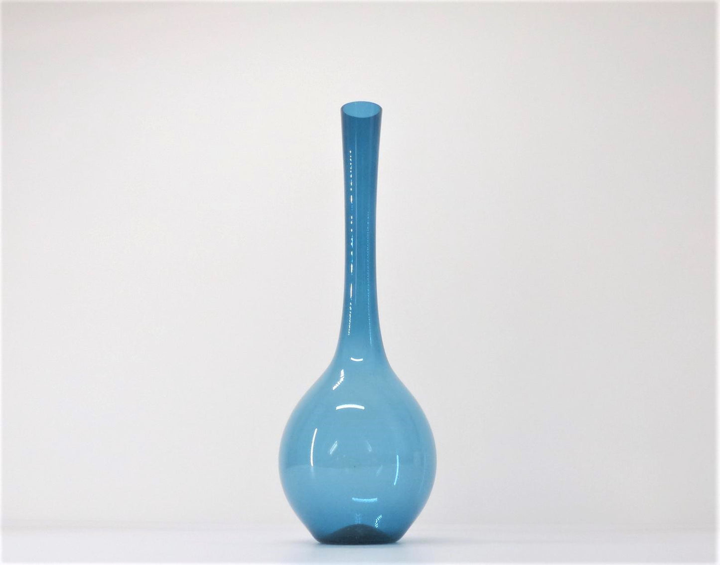 VASE TULIPE SCANDINAVE BLEU 1960 ATT ARTHUR PERCY XXL
