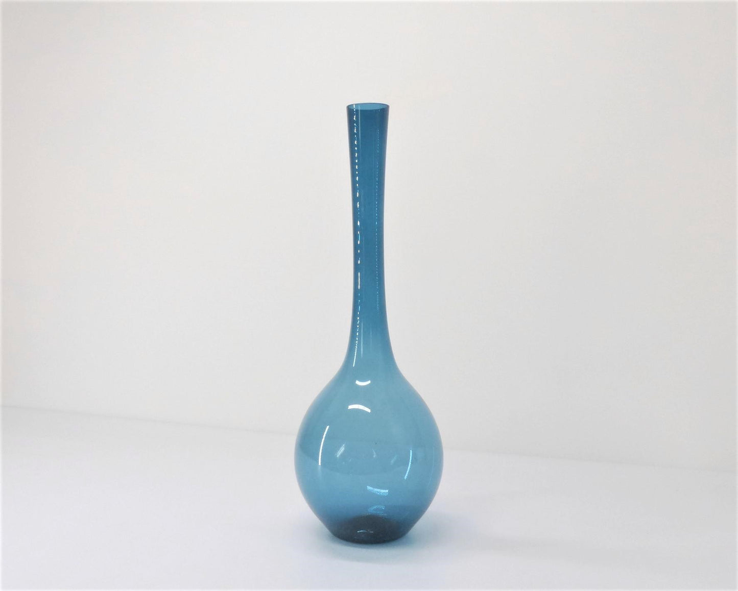 VASE TULIPE SCANDINAVE BLEU 1960 ATT ARTHUR PERCY XXL