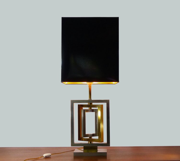 LAMPE DE TABLE MAISON BAGUES 1970