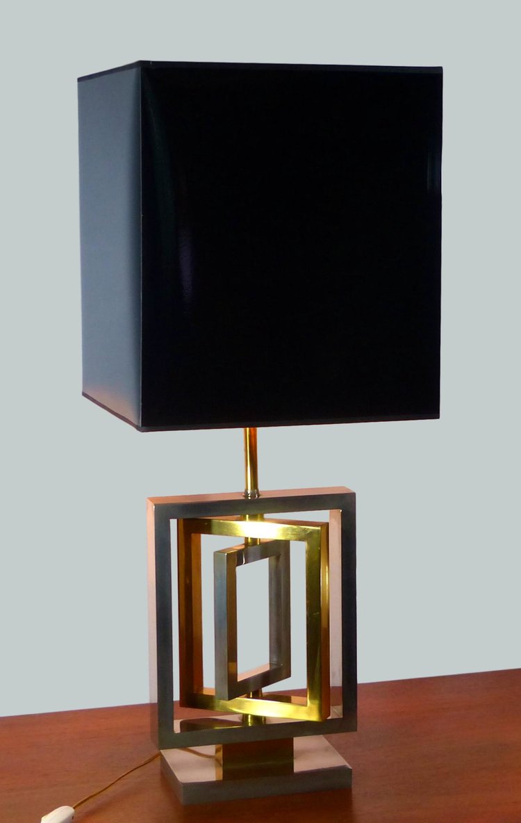 LAMPE DE TABLE MAISON BAGUES 1970