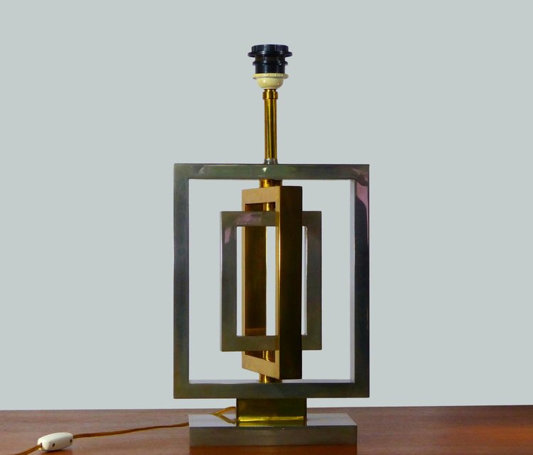 LAMPE DE TABLE MAISON BAGUES 1970
