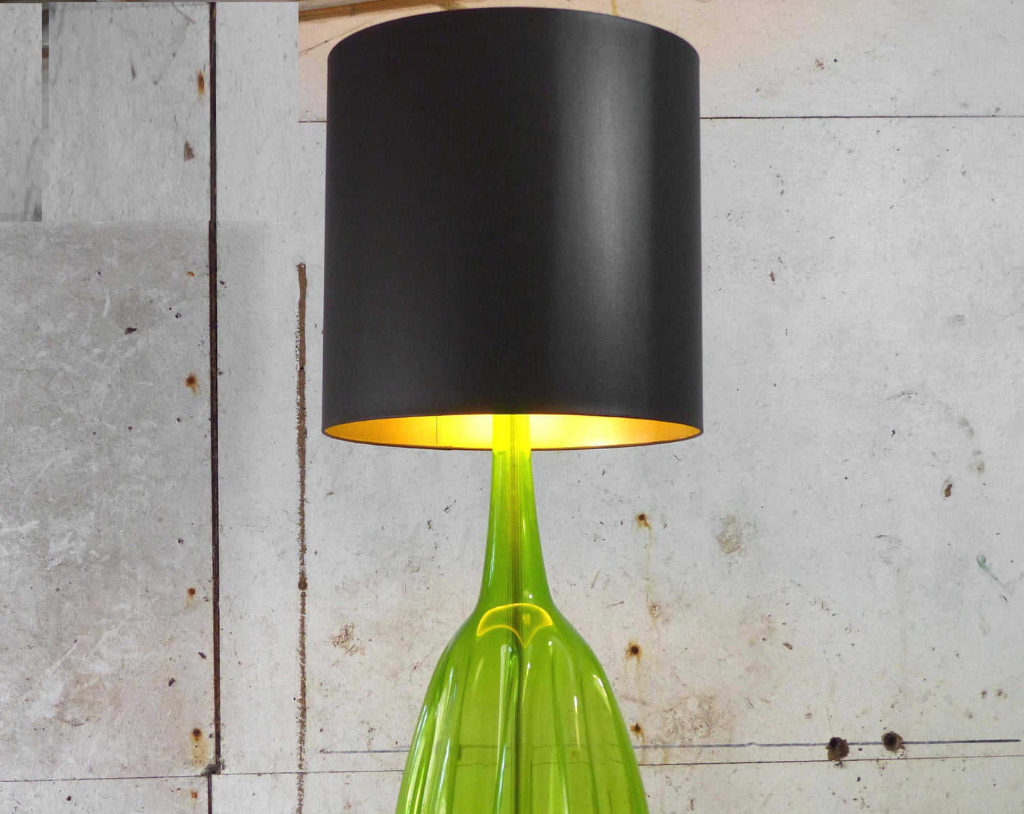 Lampe XXL Blenko en verre soufflé