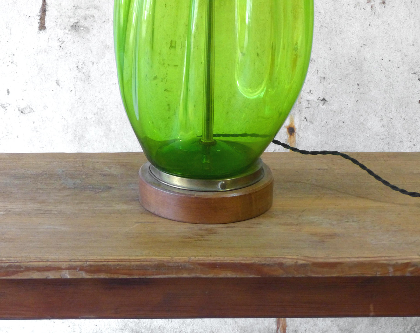 Lampe XXL Blenko en verre soufflé
