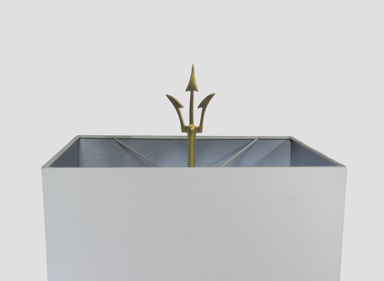 LAMPE AU DAUPHIN ET TRIDENT