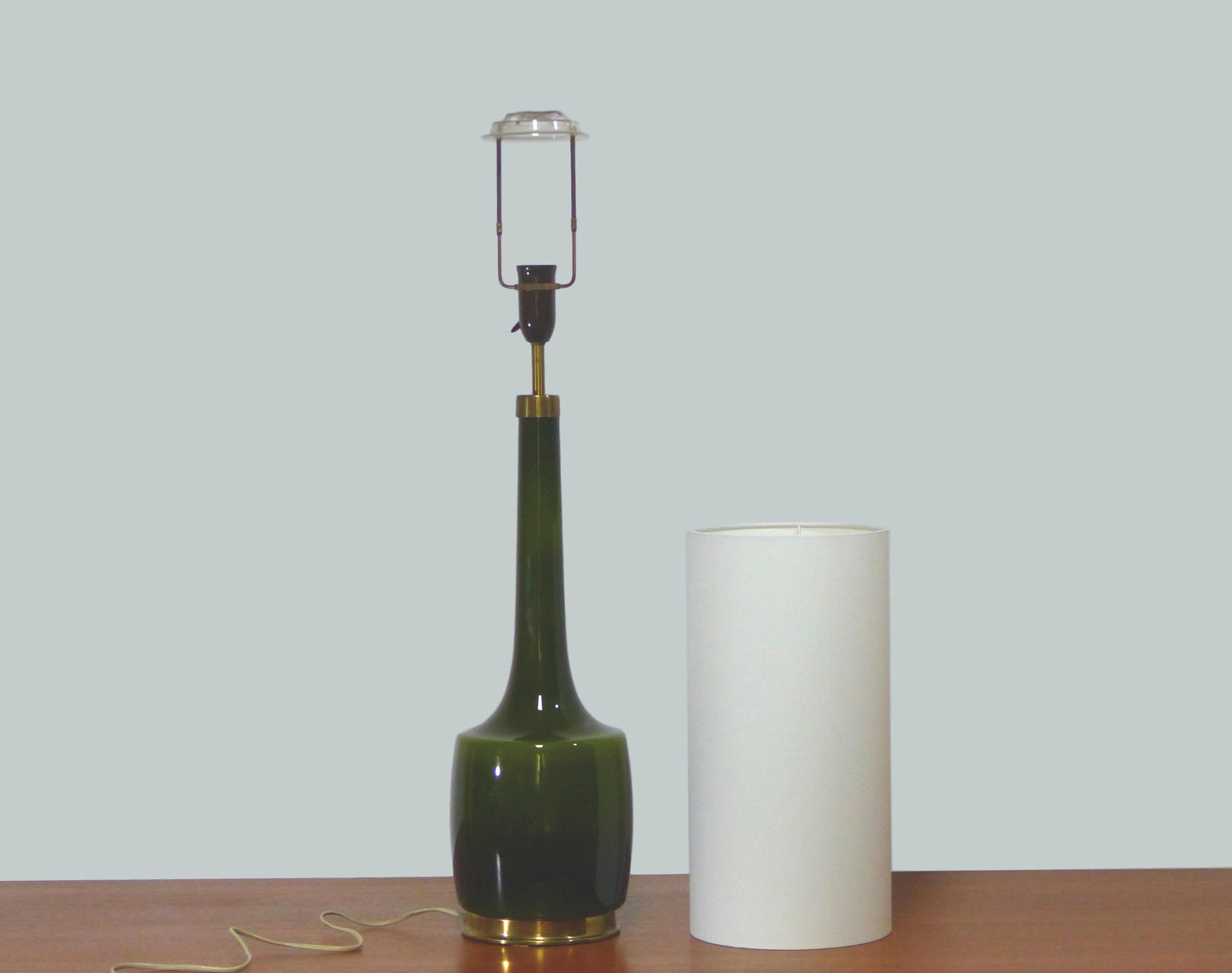 LAMPE SCANDINAVE EN VERRE HOLM SORENSEN 1960