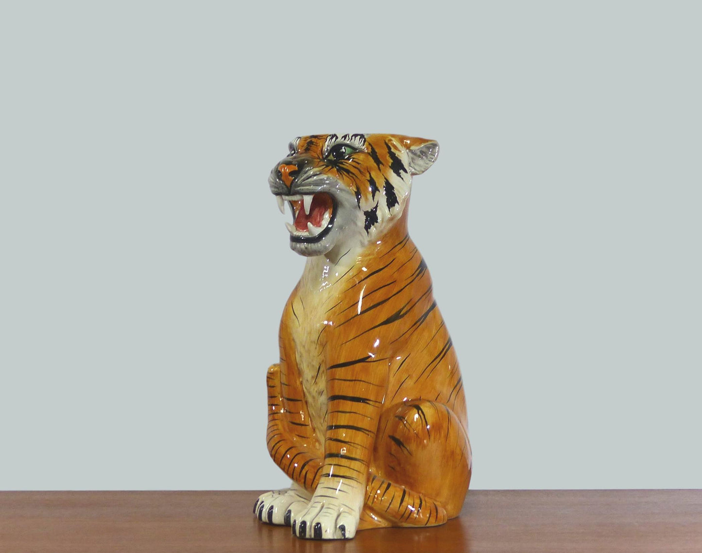 Pot à parapluie tigre vintage 1970