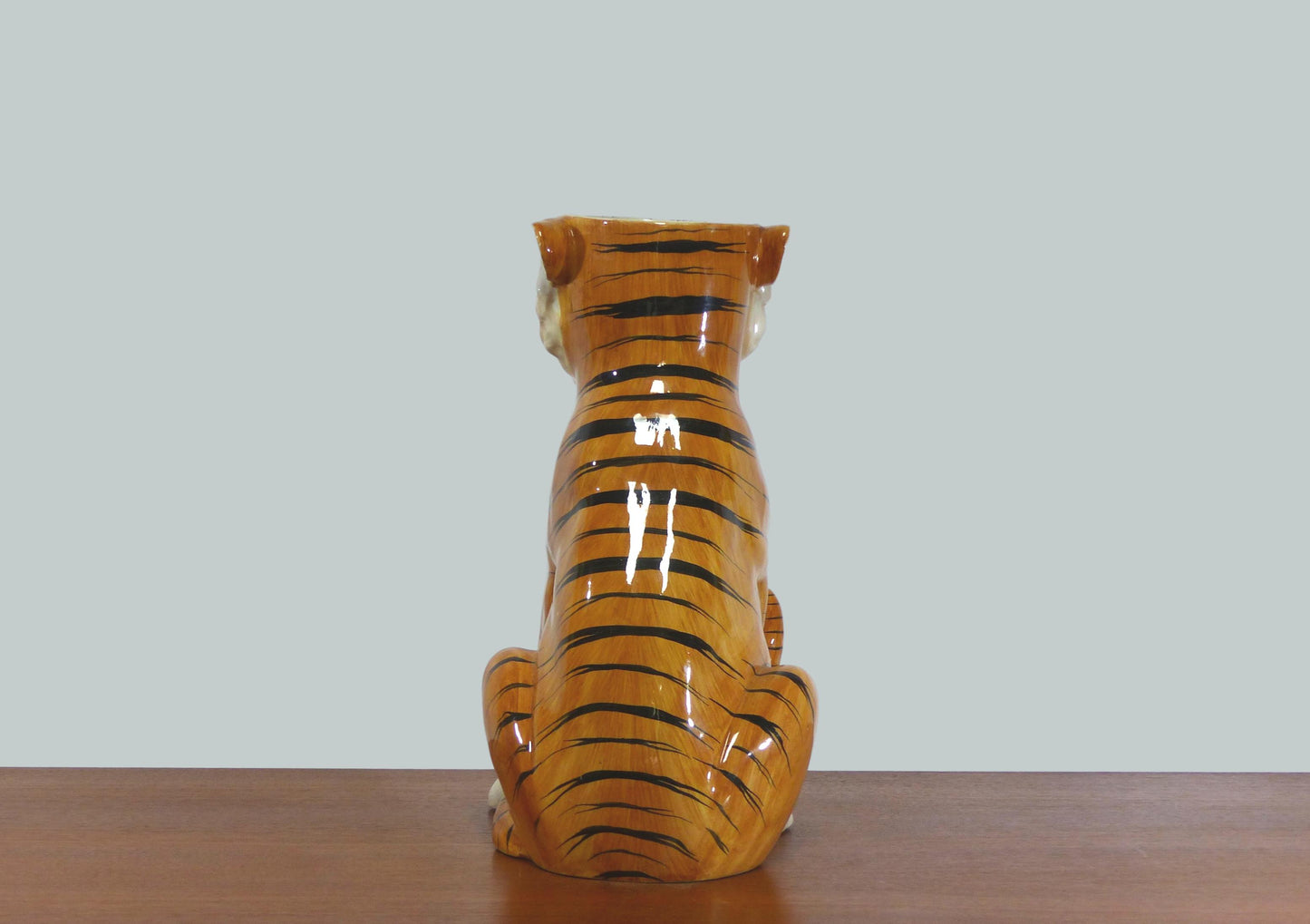 Pot à parapluie tigre vintage 1970