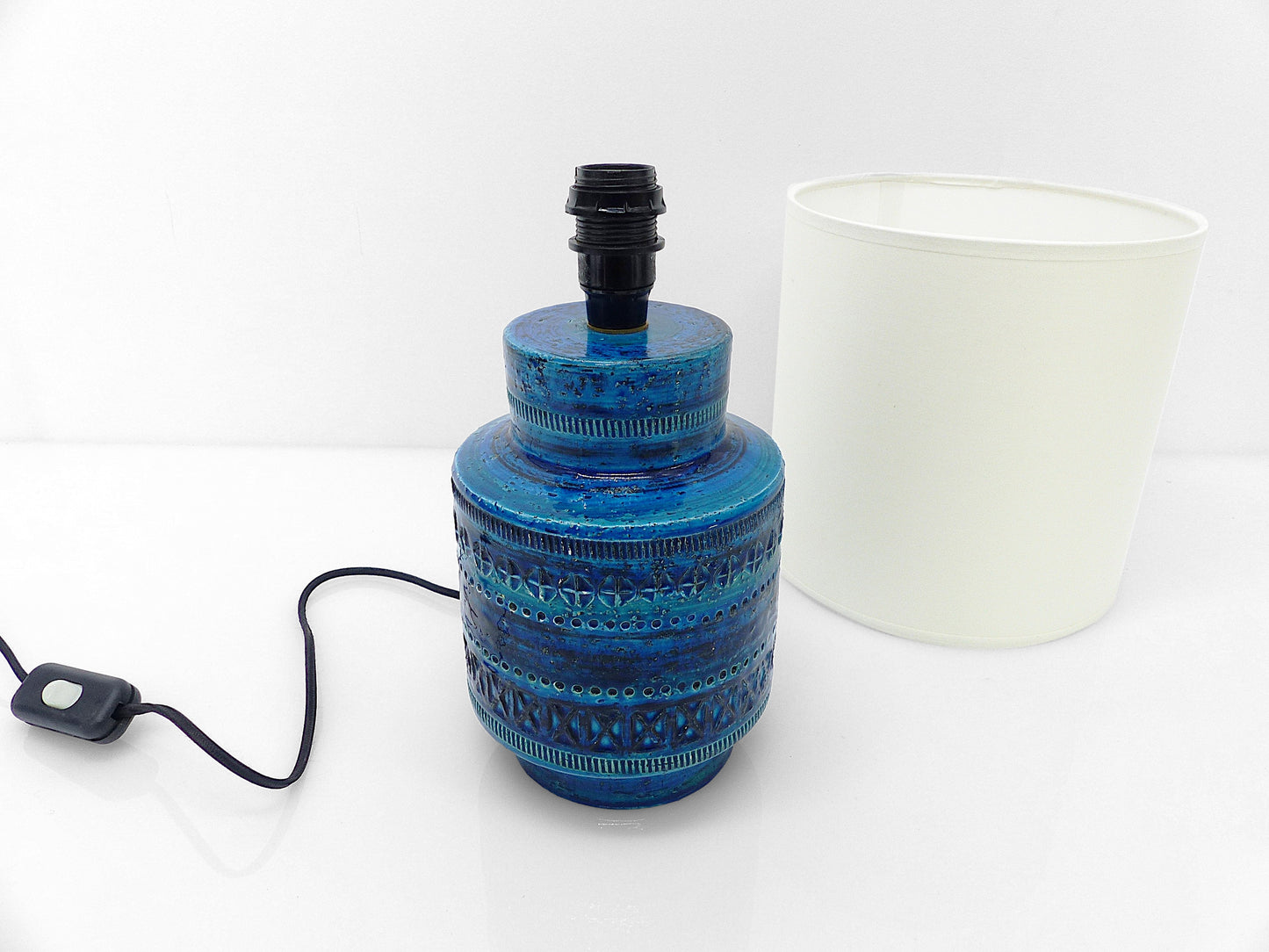 Lampe Bitossi bleue Aldo Londi, Italie 1960