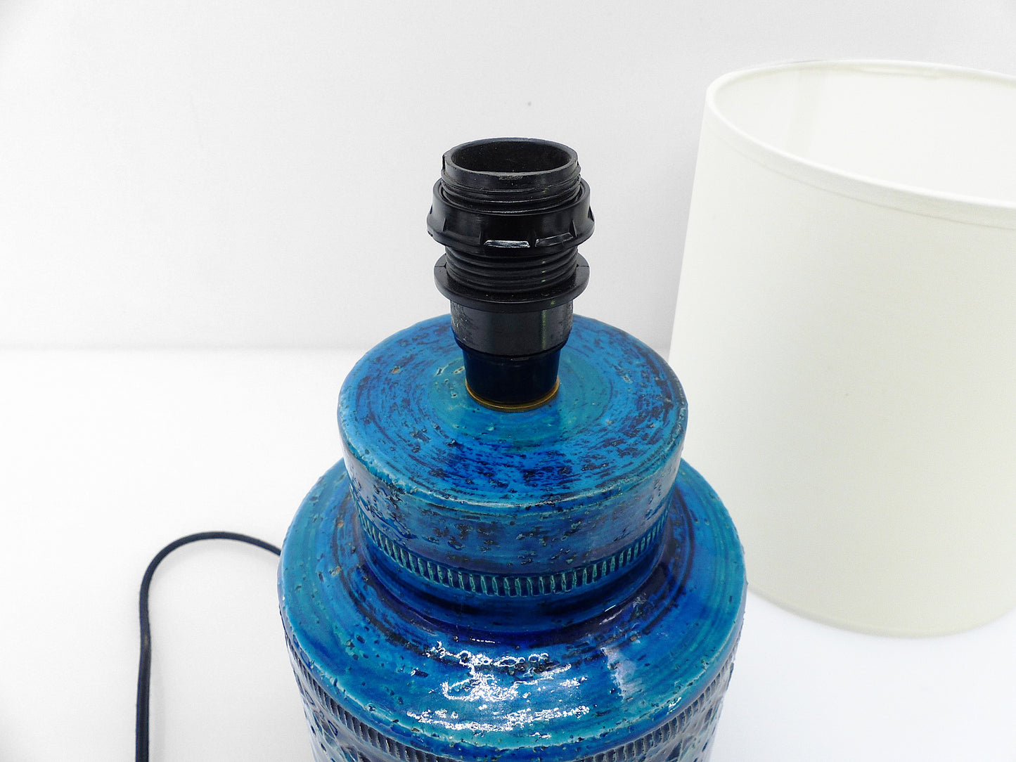 Lampe Bitossi bleue Aldo Londi, Italie 1960
