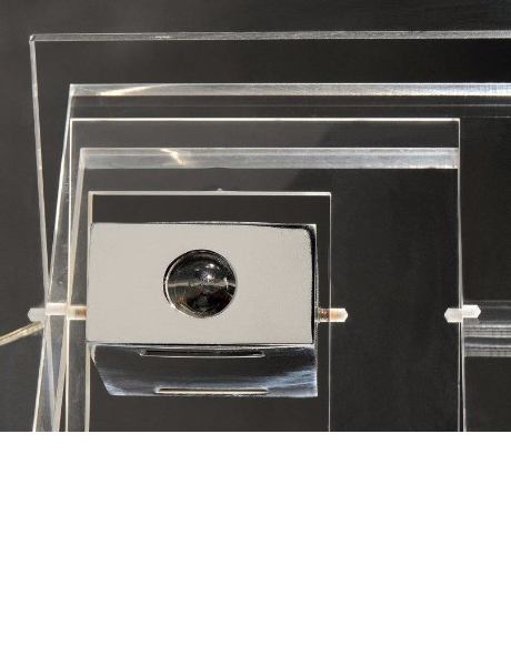 RARE LAMPE SATELLITE CARRÉ YONEL LEBOVICI