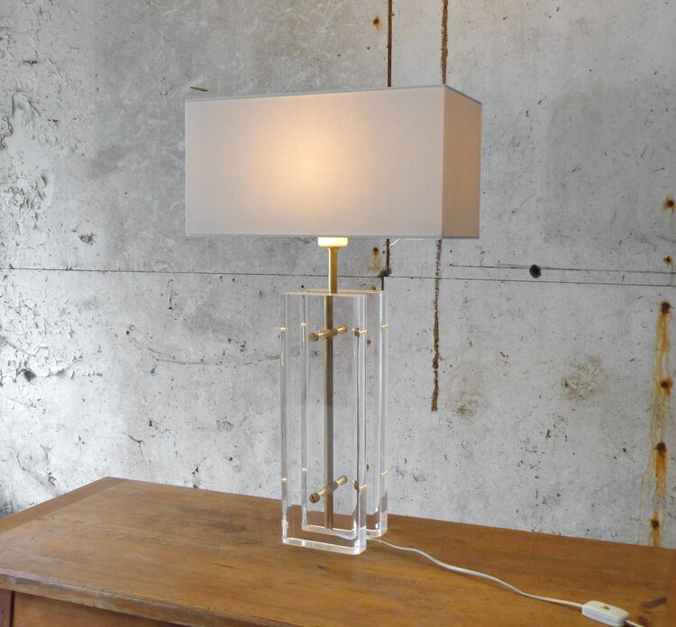 LAMPE PLEXIGLASS VINTAGE