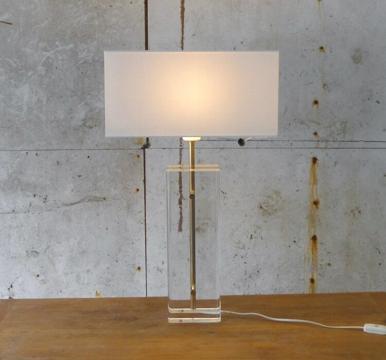 LAMPE PLEXIGLASS VINTAGE