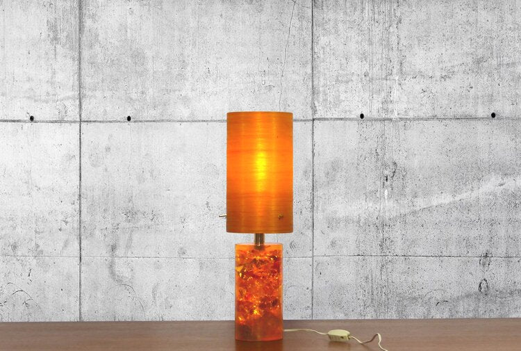 LAMPE EN RÉSINE FRACTALE PIERRE GIRAUDON 1970