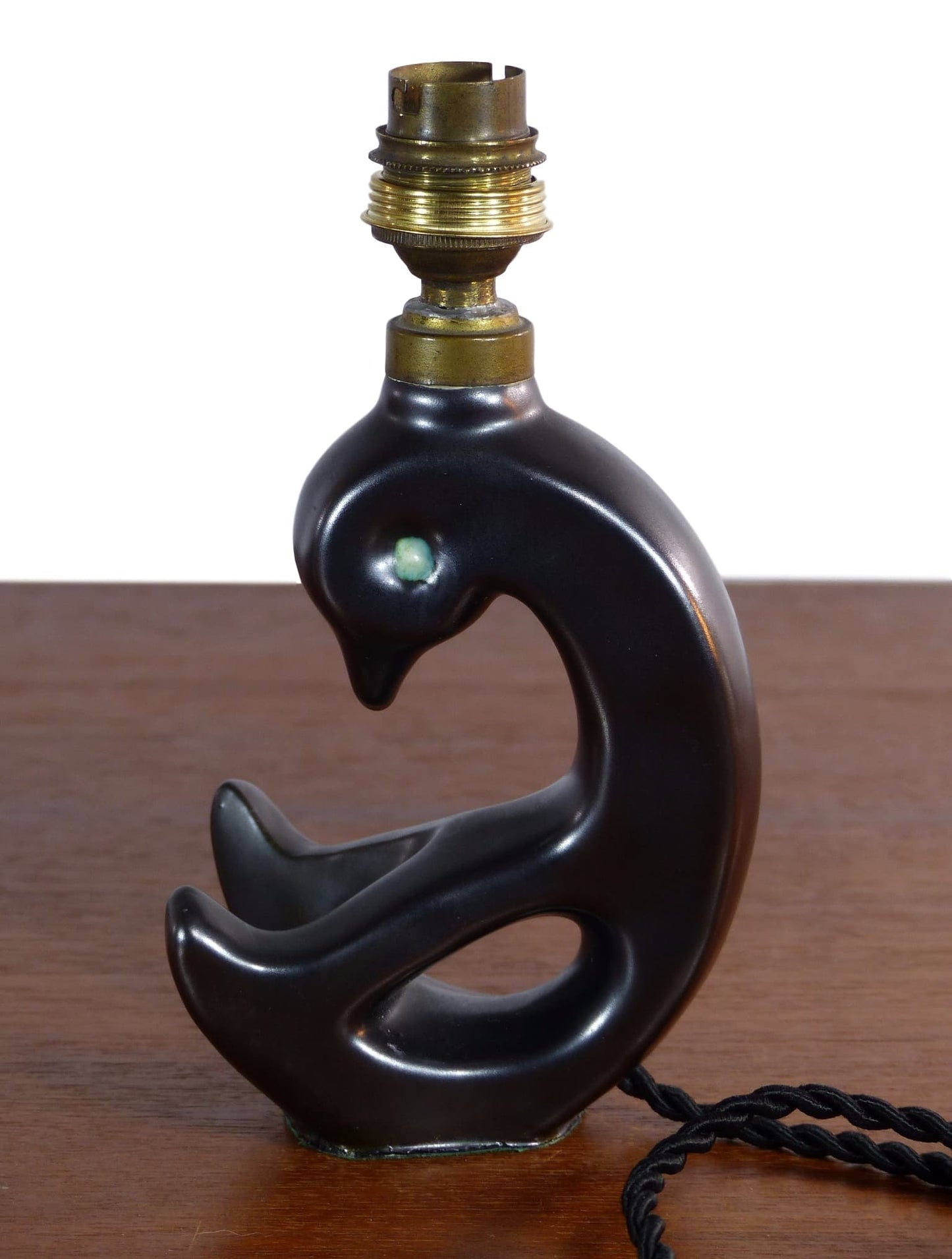 Lampe de chevet pigeon en céramique 1950