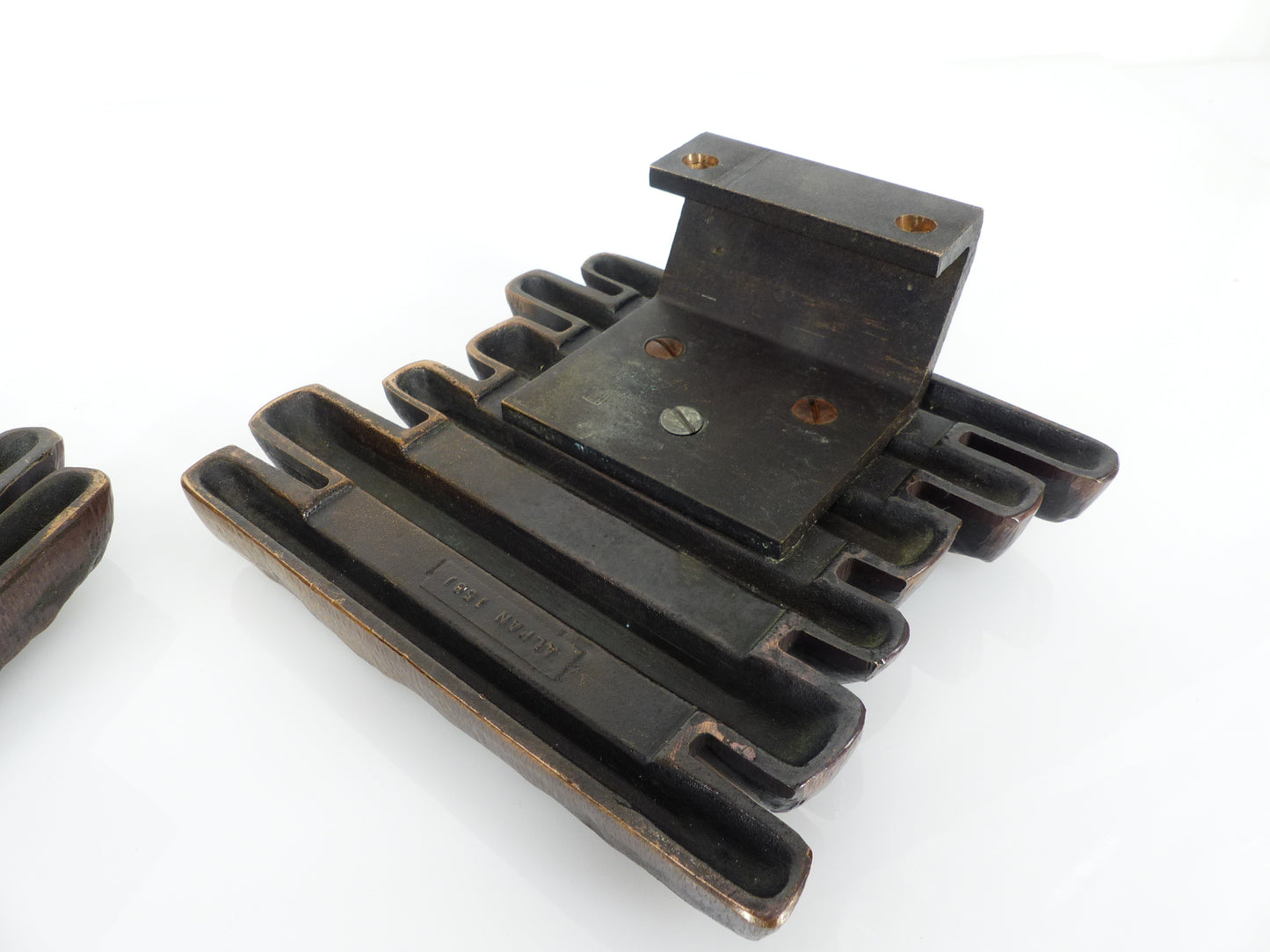 Poignées de portes brutalistes en bronze, Alpan, Allemagne, circa 1970