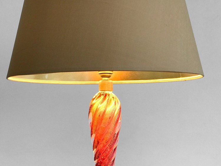LAMPE DE TABLE VINTAGE MURANO D' ALFREDO SEGUSO 1950