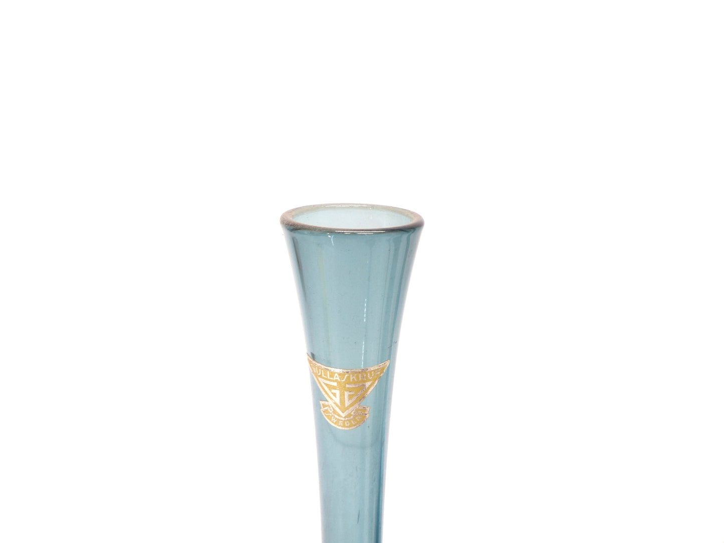 Set de 6 vases tulipe en verre soufflé par Arthur Percy, Gullaskruf, Suède 1950.