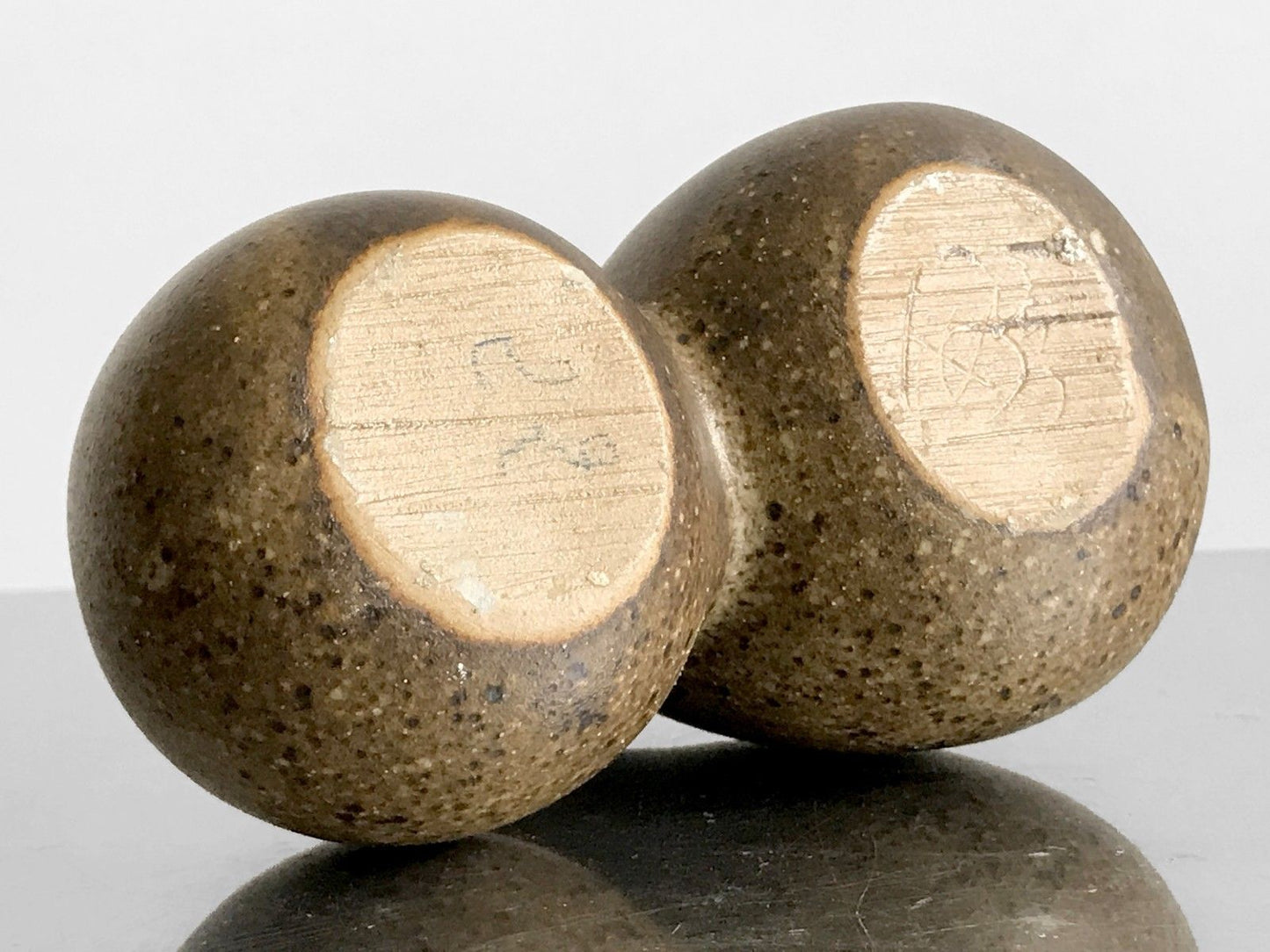 DOUBLE VASE SOLIFLORE EN GRÈS JACQUELINE ET TIM ORR 1960