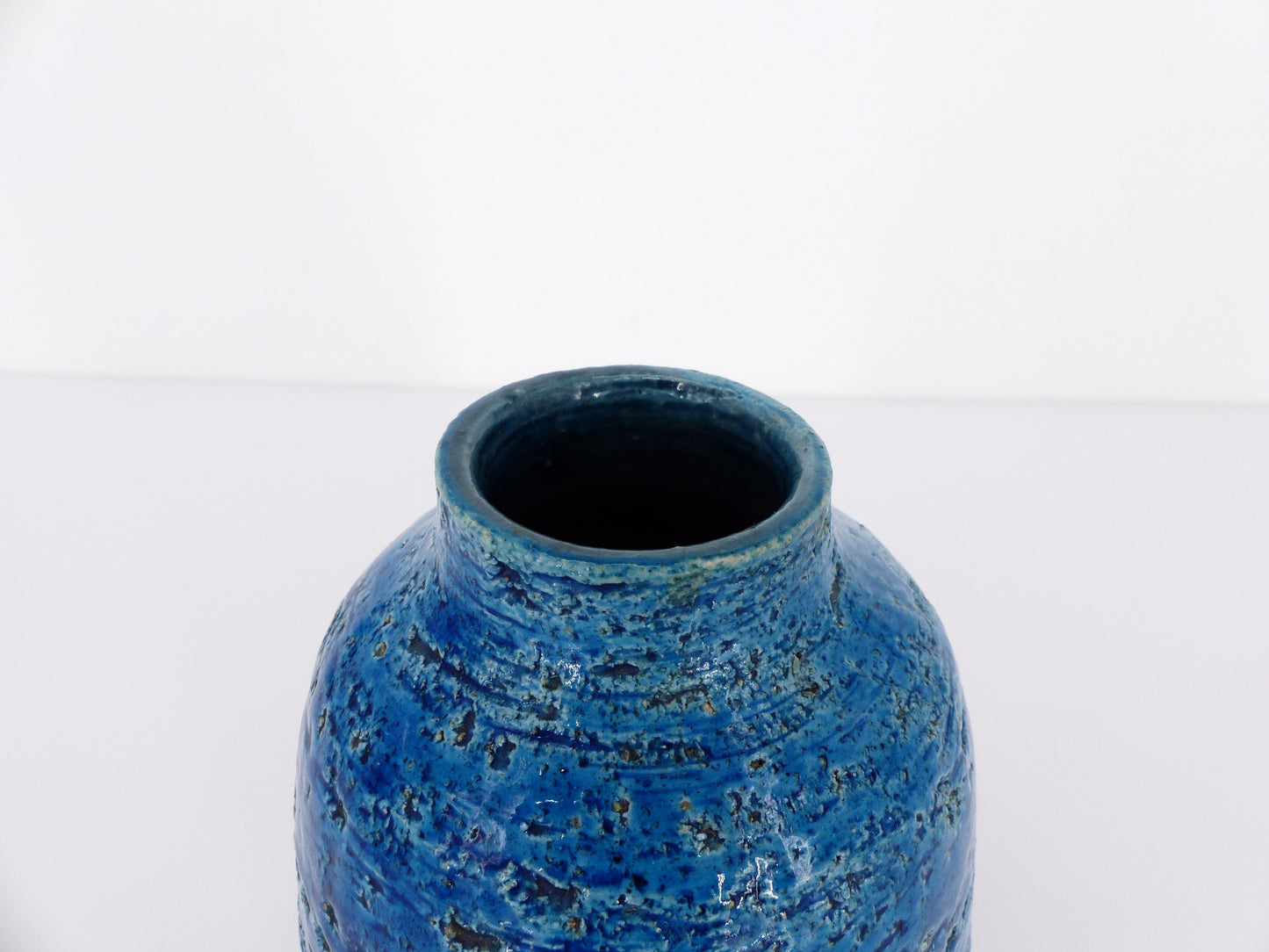 Vase ovoïde Bitossi Rimini Blue, Italie 1960