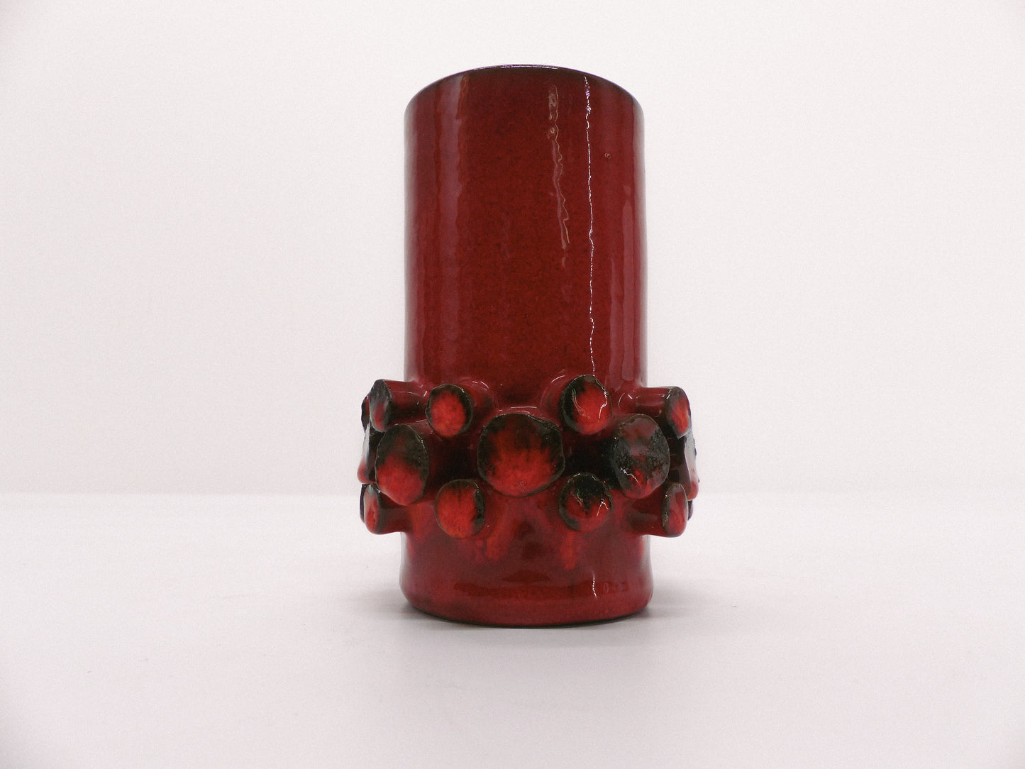 Vase Ceralux rouge Hans Welling - Ceramano 1960