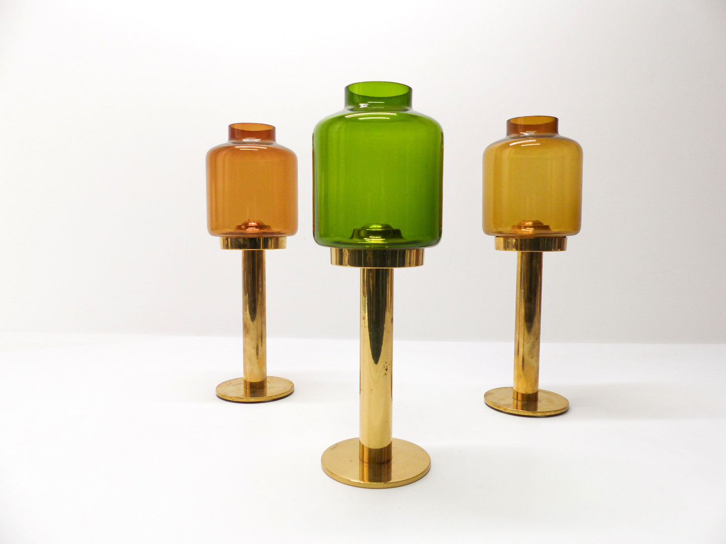 3 HANS-AGNE JAKOBSSON CANDLE HOLDERS 1960