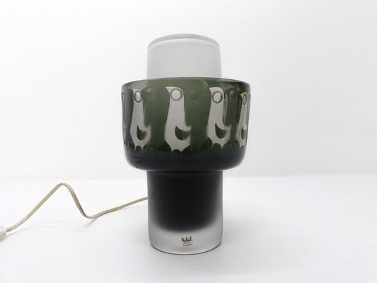 Lampe scandinave en verre Hans-Ove Sandeberg pour Kosta Boda 1969