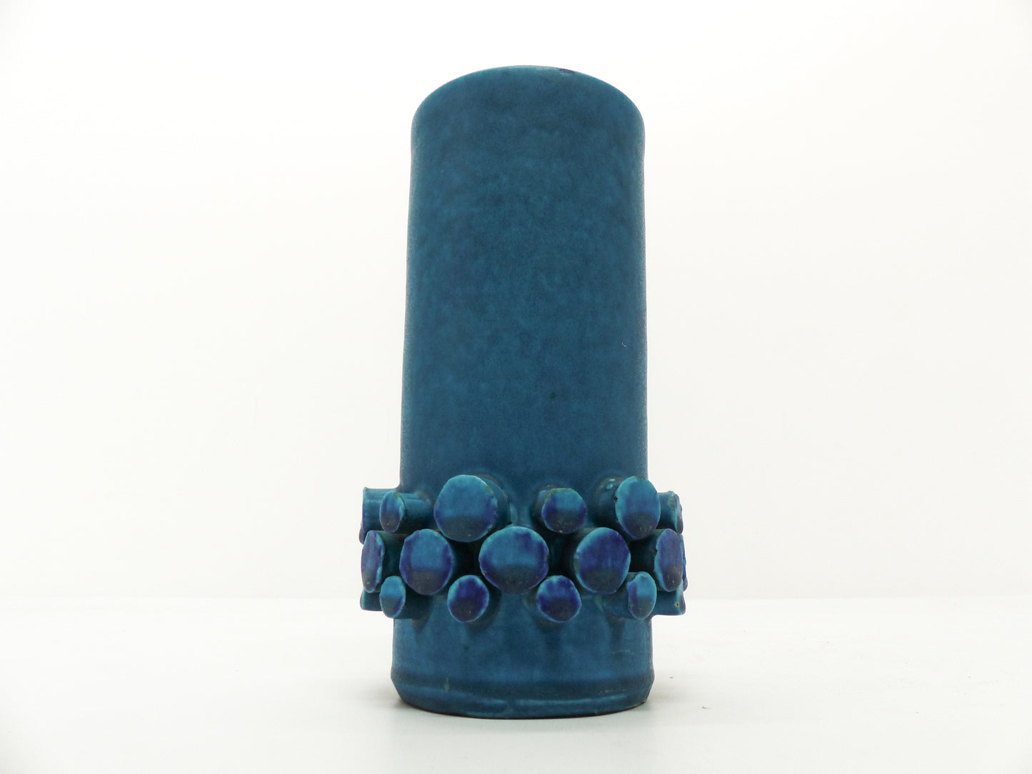 Hans Welling blue Ceralux vase - Ceramano 1960