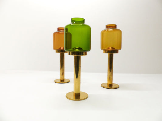 3 HANS-AGNE JAKOBSSON CANDLE HOLDERS 1960