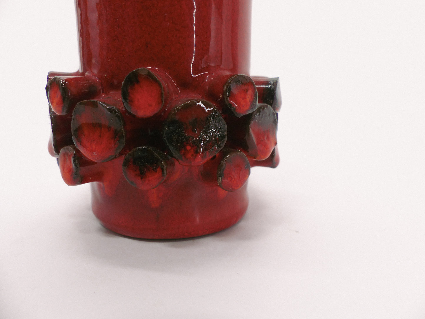 Vase Ceralux rouge Hans Welling - Ceramano 1960