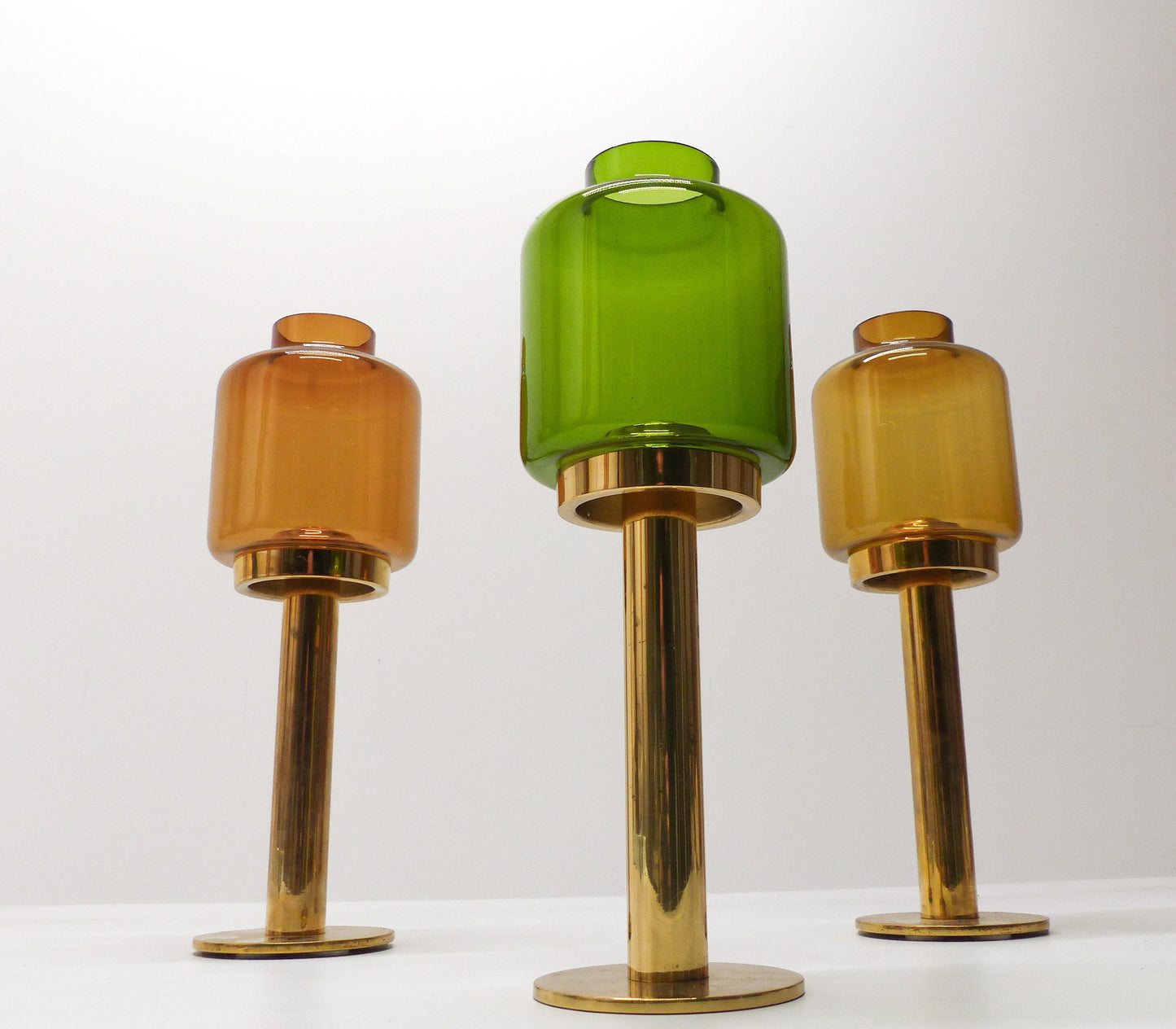 3 HANS-AGNE JAKOBSSON CANDLE HOLDERS 1960