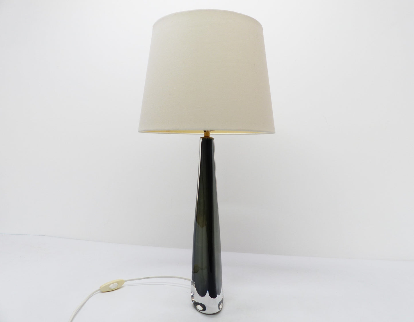 Scandinavian sommerso glass lamp Nils Landberg for Orrefors 1960