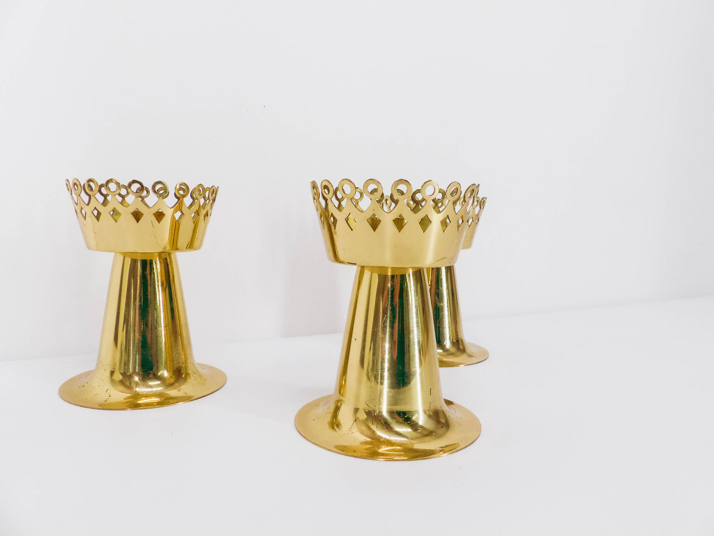 3 Hans-Agne Jakobsson L159 candlesticks - 1960