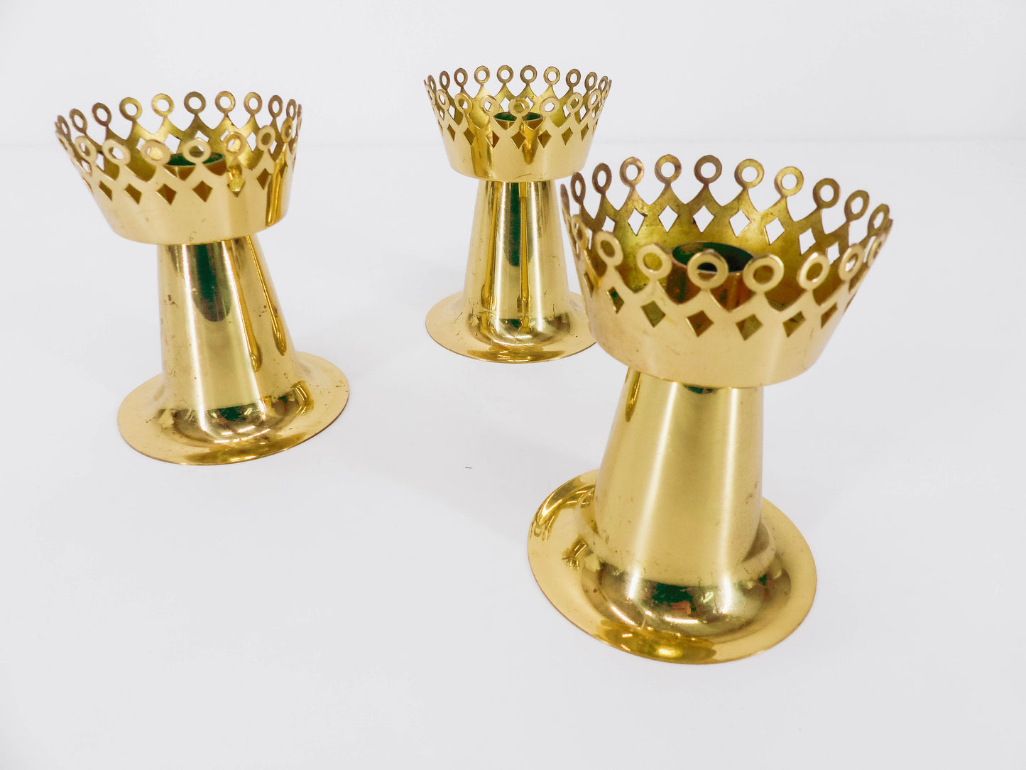 3 Hans-Agne Jakobsson L159 candlesticks - 1960