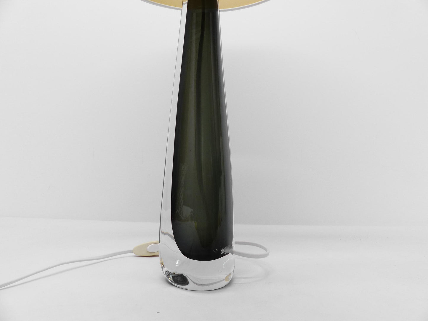 Scandinavian sommerso glass lamp Nils Landberg for Orrefors 1960