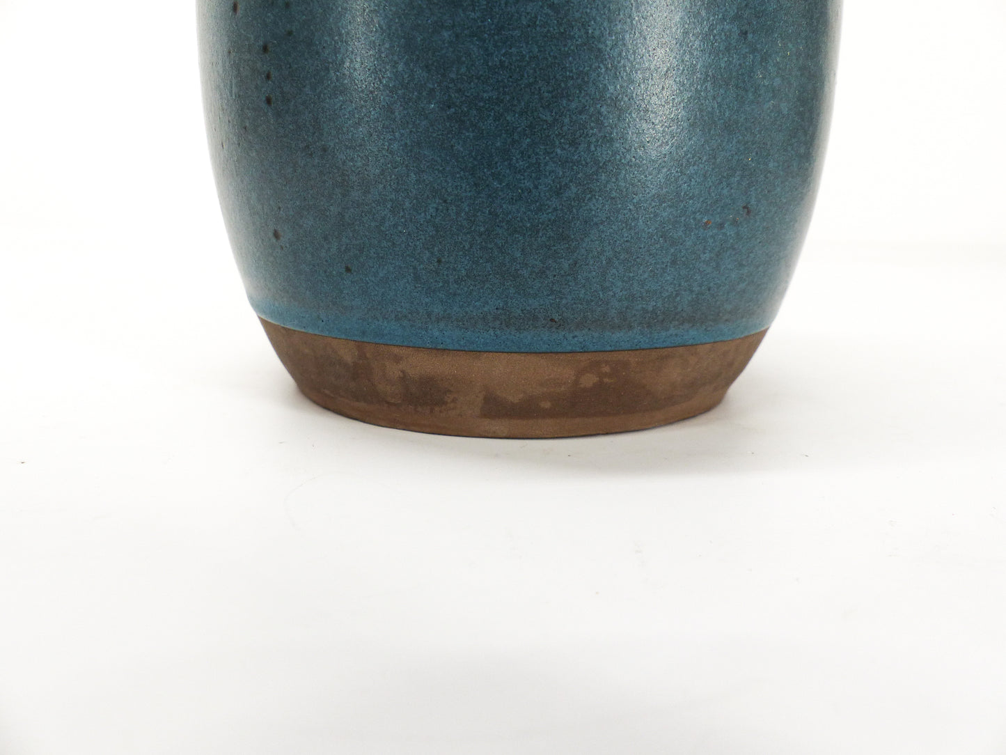 Vase en céramique émaillée bleue Bitossi 1960