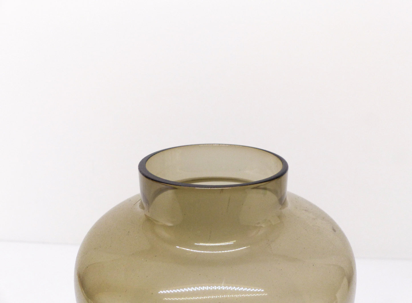 Hans-Agne Jakobsson smoked glass candle holder for Markaryd model L-102/32 - 1960s