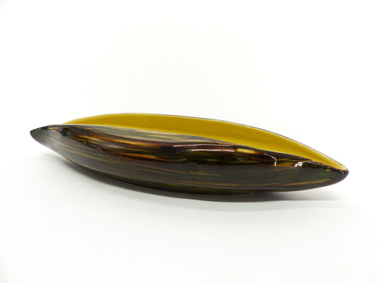 Saint-Clément ceramic pirogue fruit bowl