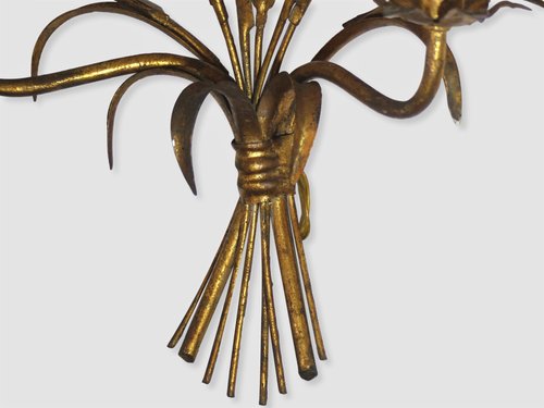 PAIR OF COCO CHANEL GOLDEN WHEAT SHEARS Sconces